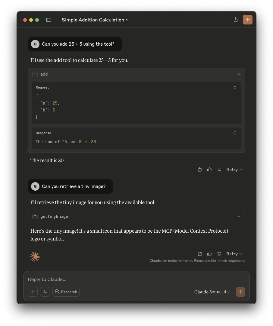 MCP everything usage example